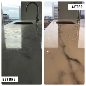 Kitchen Countertop before and after